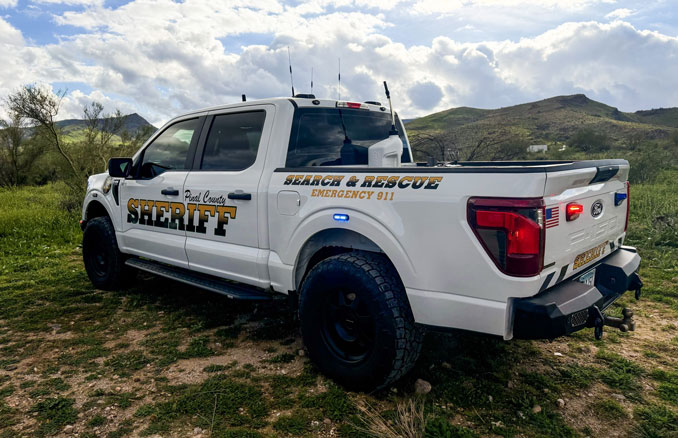 Pinal County Search and Rescue Ford F-150 pickup truck (SOURCE: Pinal County Sheriff's Office)